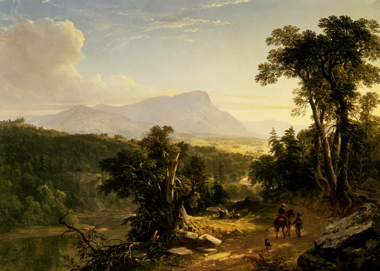 Landskabssammensætning: I Catskills, 1848 af Asher Brown Durand
