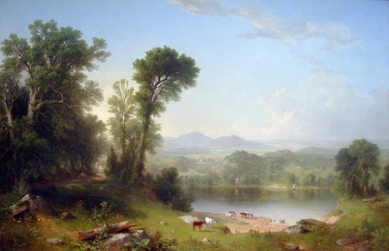 Pastoralt Landskab af Asher Brown Durand