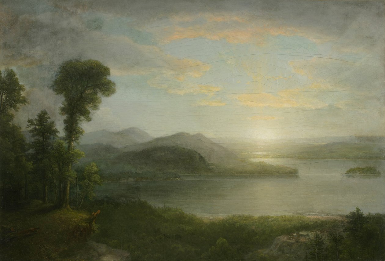 Solnedgang: Souvenir of the Adirondacks, 1878 af Asher Brown Durand