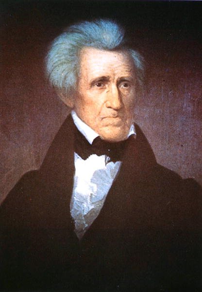 General Andrew Jackson (farve litho) af Asher Brown (after) Durand