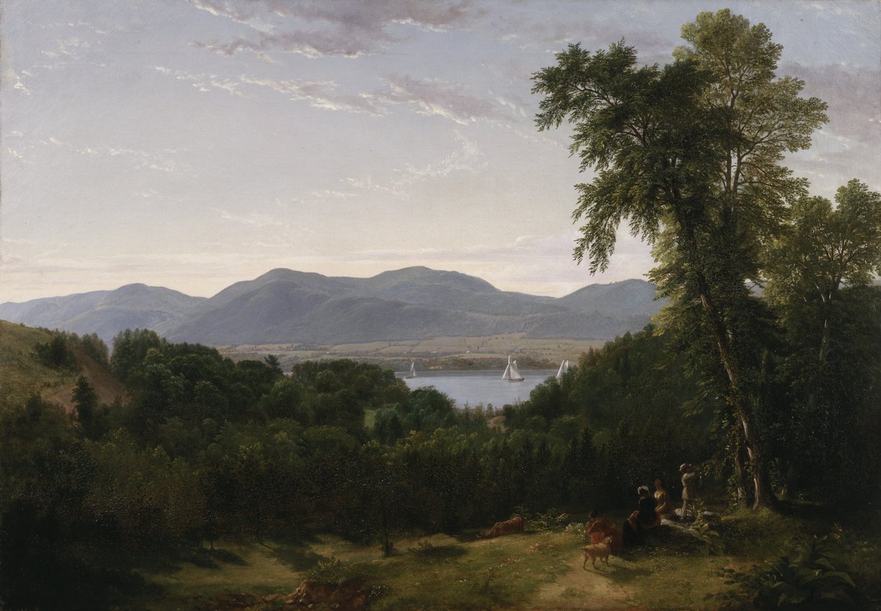 Beacon Hills ved Hudson-floden, 1852 af Asher Brown Durand