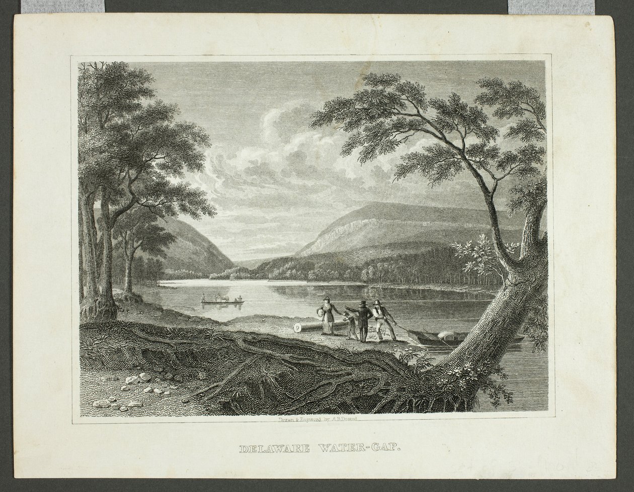 Delaware Water Gap af Asher Brown Durand