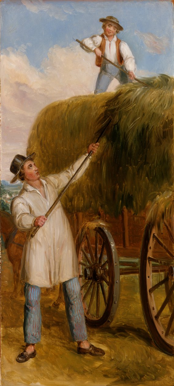 Haying Scene, 1836 (olie på træpanel) af Asher Brown Durand
