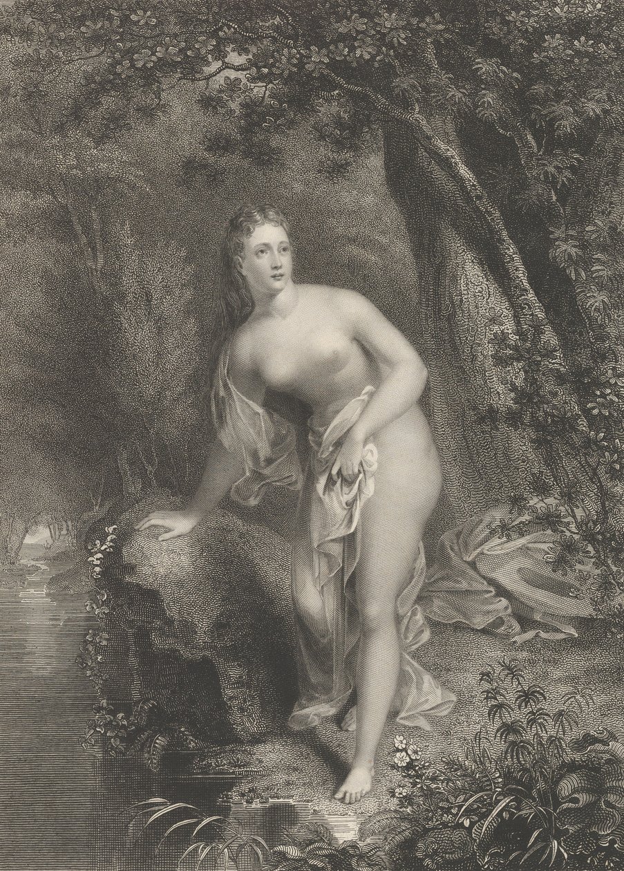 Musidora, 1825. af Asher Brown Durand