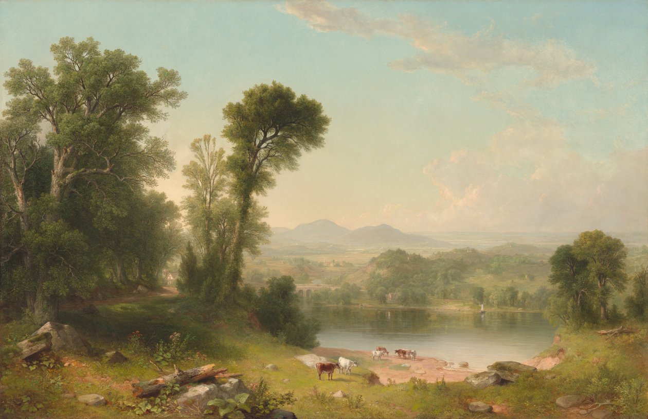Pastoralt Landskab af Asher Brown Durand