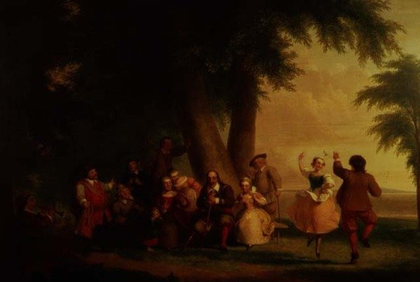 Batteriets dans i nærvær af Peter Stuyvesant af Asher Brown Durand