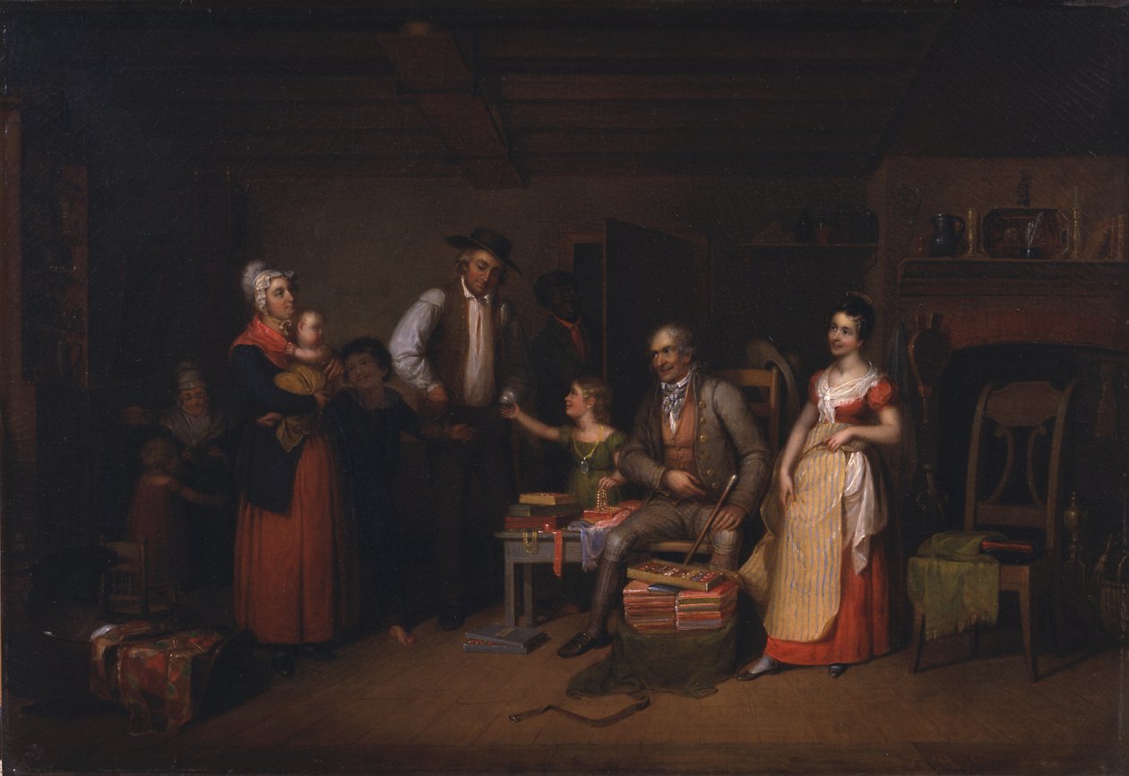 Kræmmeren viser sine varer frem af Asher Brown Durand