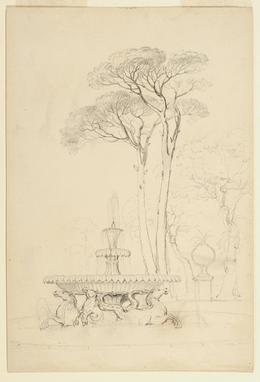 Udsigt over Hippocampus-fontænen -Fontana de