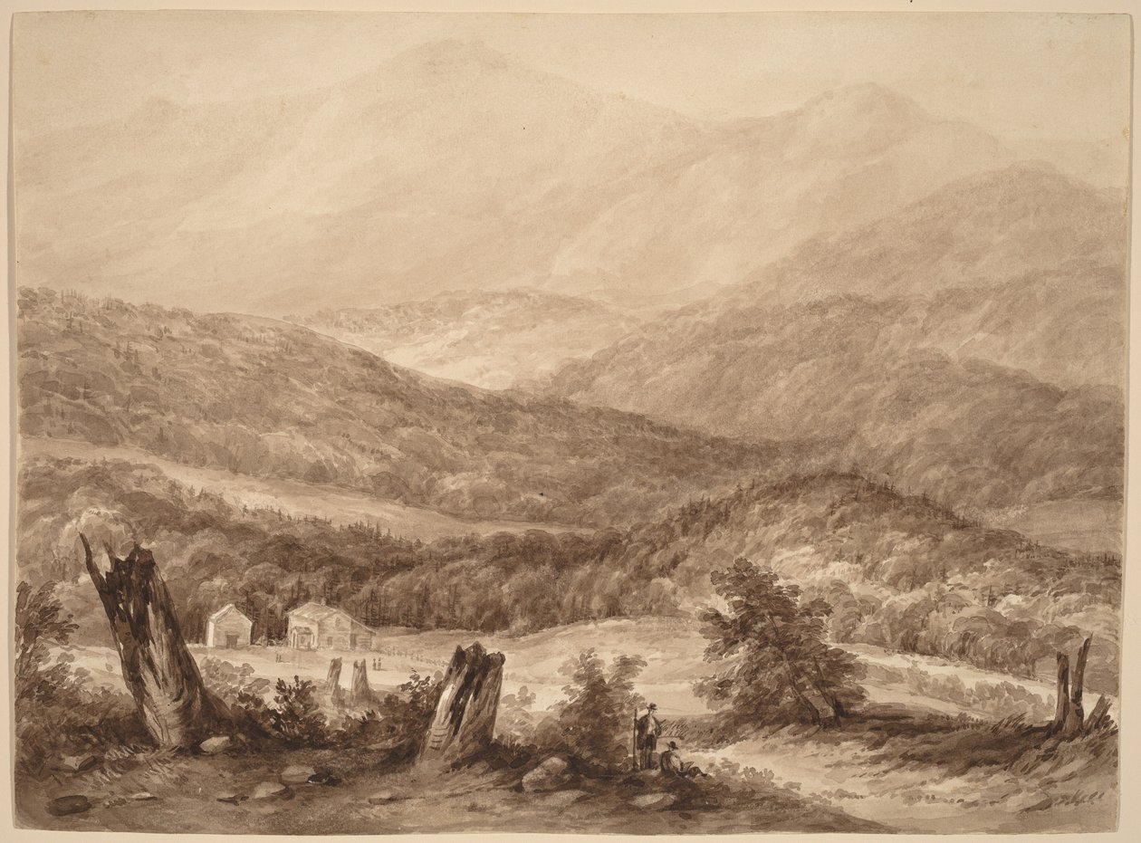 Hvide Bjerge (?) af Asher Brown Durand
