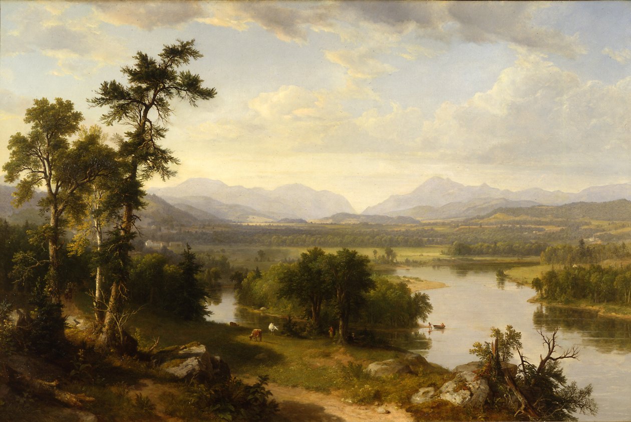 White Mountains (Gebirge i New Hampshire), Frankonia-Tal. af Asher Brown Durand