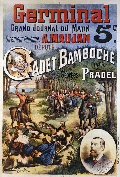 Plakat, der reklamerer for avisen 