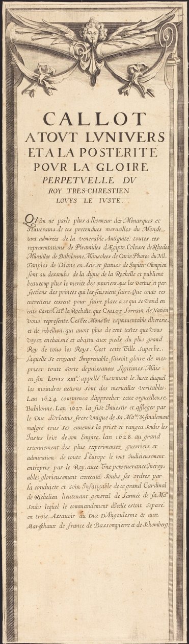Belejringen af La Rochelle [plade 4 af 16; sæt omfatter 1952.8.97-112] af Assistant of Jacques Callot