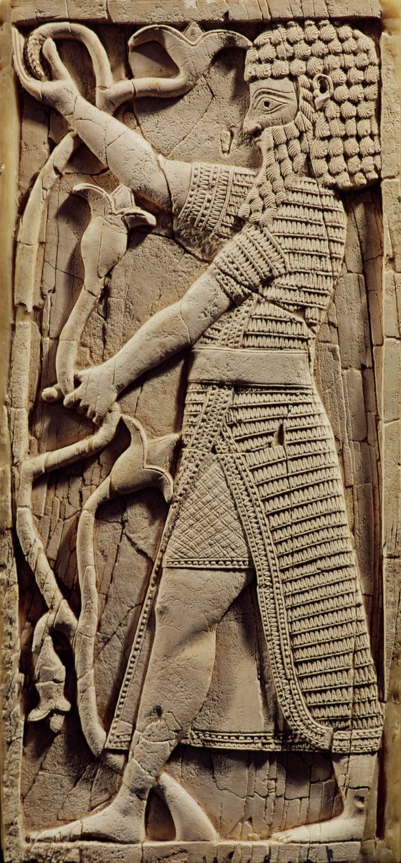 Relief forestillende en kriger, fra Salmanassar III