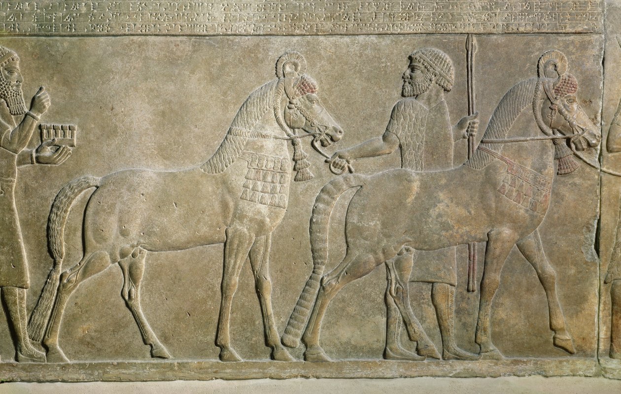 Relief, der viser Sargon II