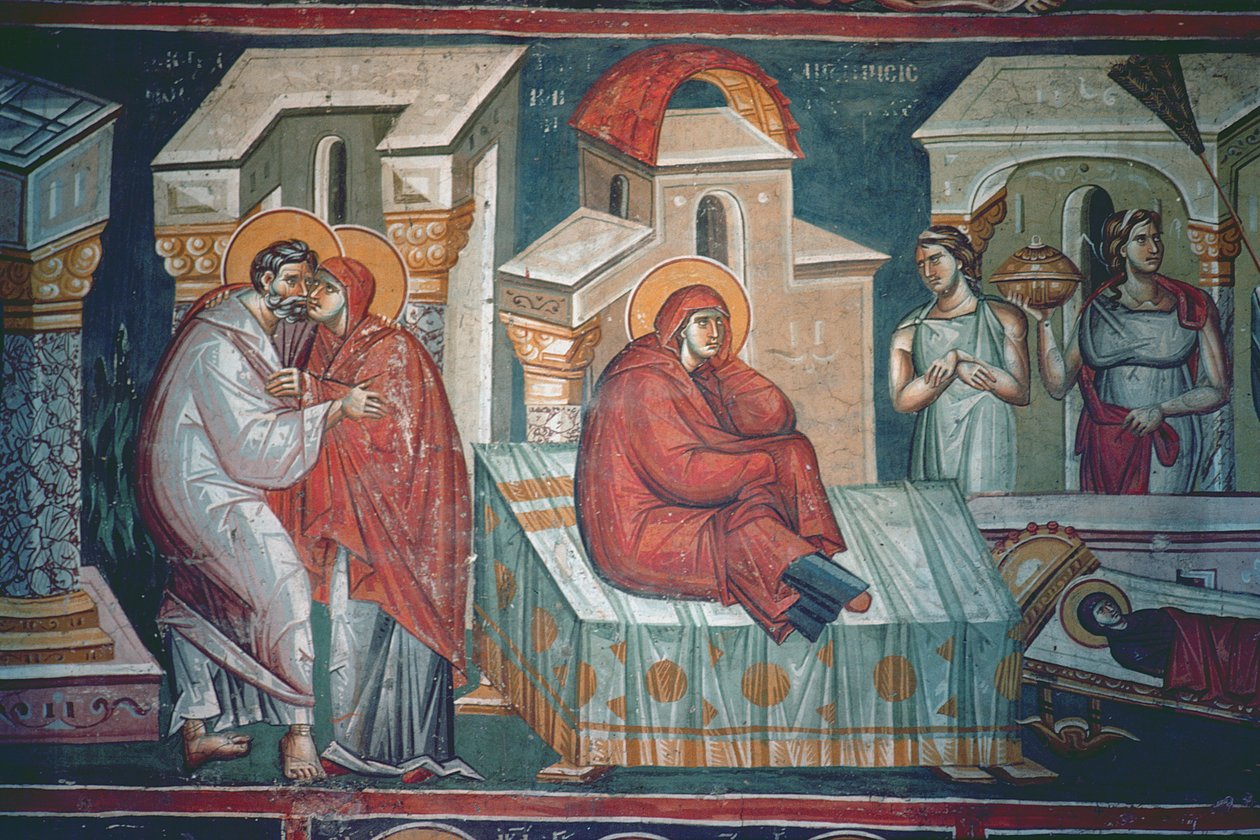 Jomfruens fødsel af Astrapas and Eutychios