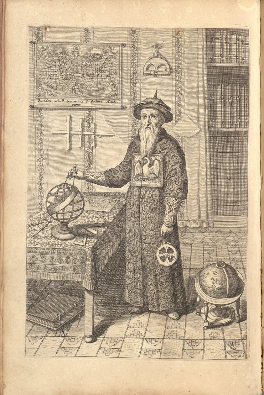 Johann Adam Schall af Bell. Fra Athanasius Kirchers China Illustrata, 1667 af Athanasius Kircher