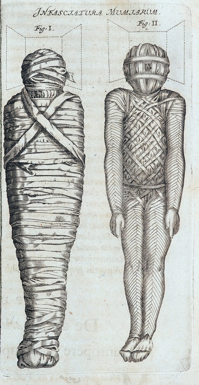 Mumier - i "" Sphynx mystagoga"" af Athanase Kircher af Athanasius Kircher