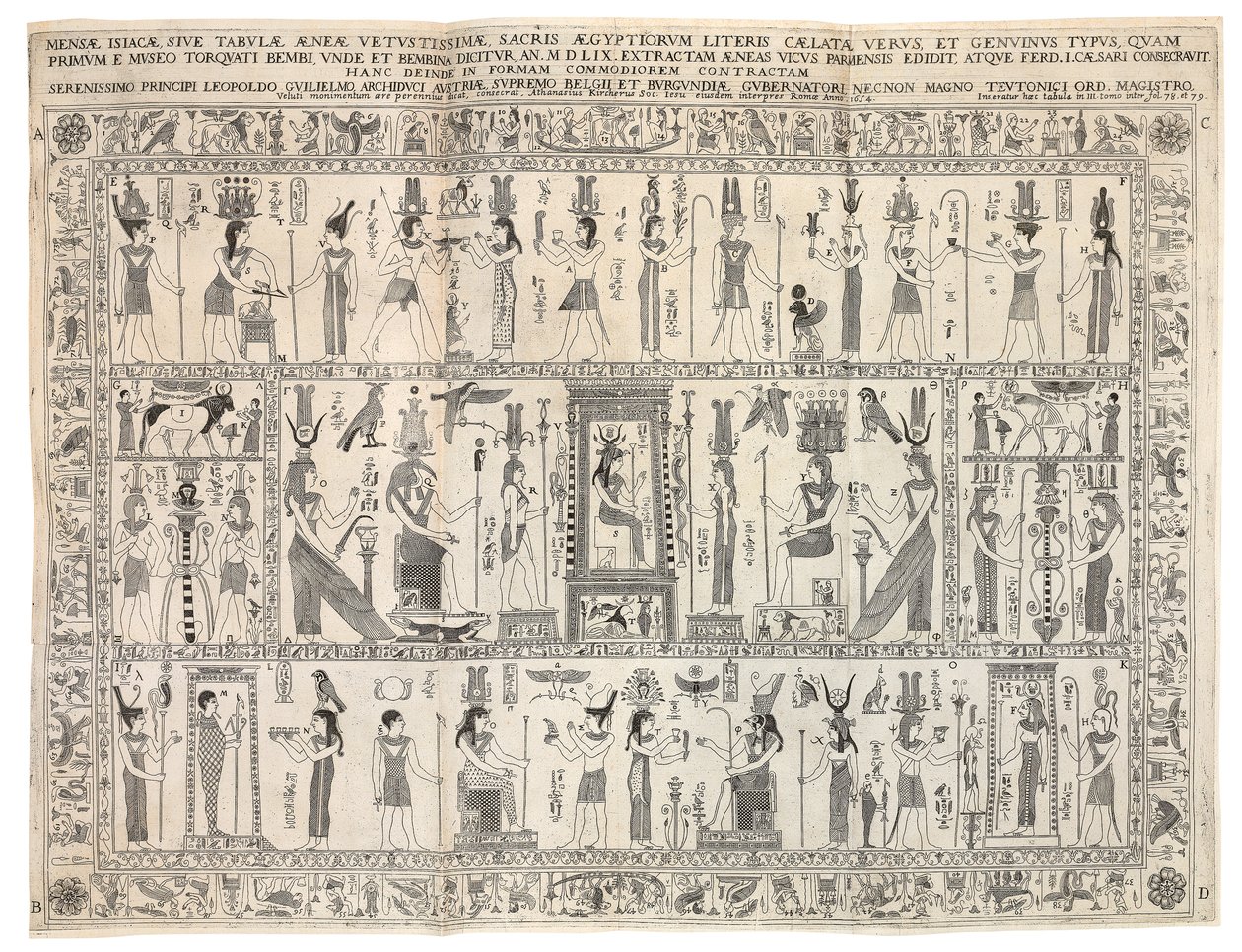 Oedipus Aegyptiacus af Athanasius Kircher
