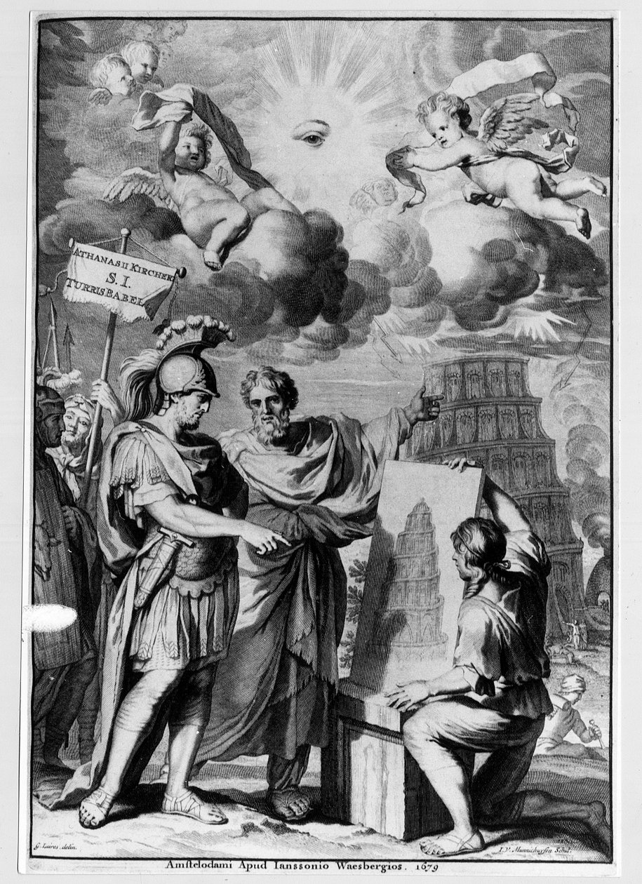 Babelstårnet - Babelstårnet - i "" Turris Babel"" af Athanasi Kircheri, Amsterdam af Athanasius Kircher