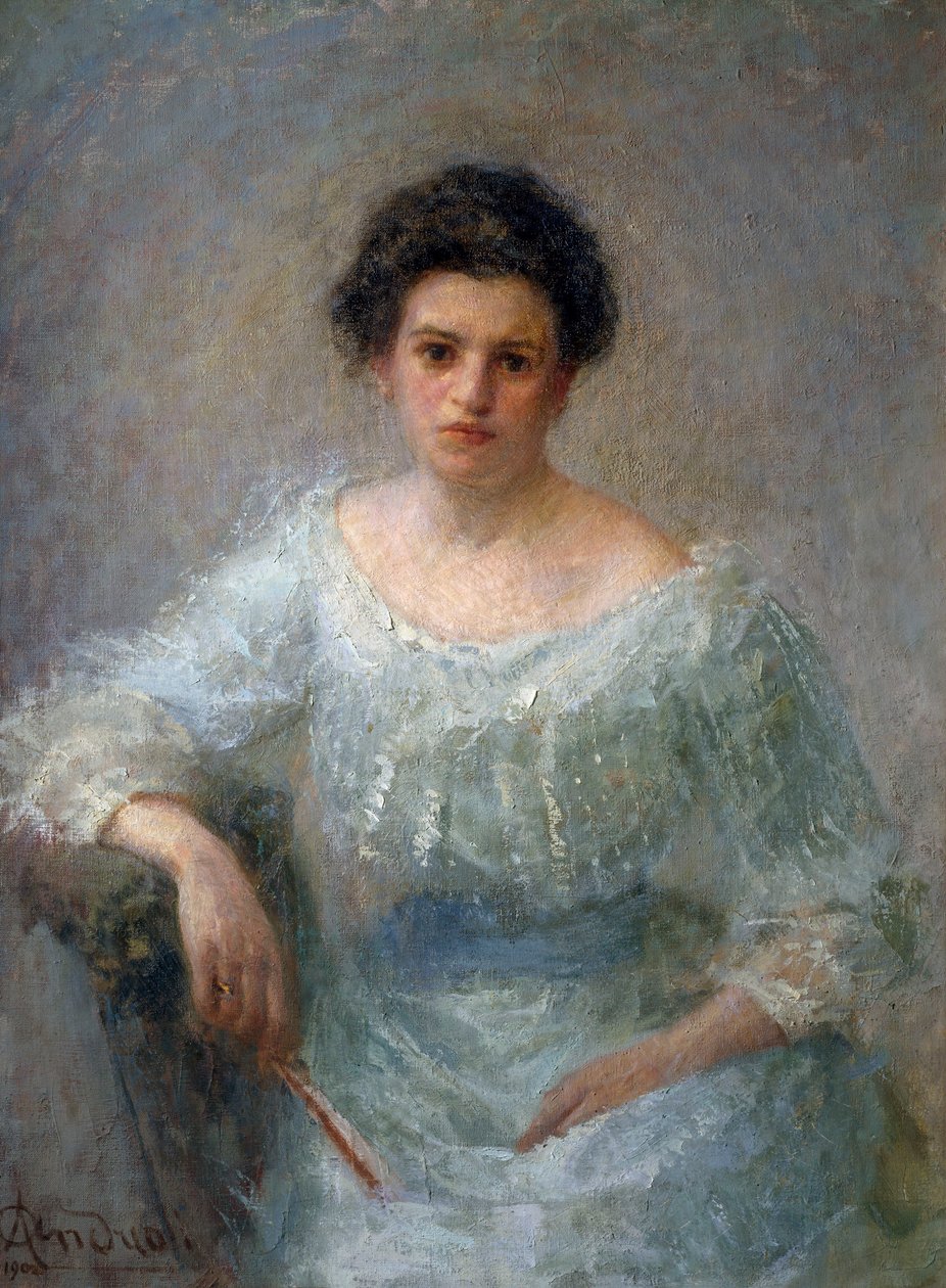 Portræt af grevinde Paolina Faglia, efter 1902 (olie på lærred) af Attilio Andreoli