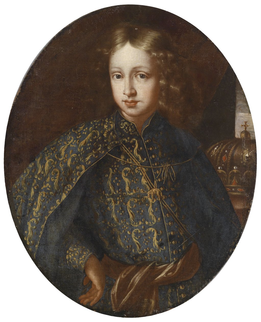 Portræt af den senere kejser Joseph I (1678-1711) som konge af Ungarn af Benjamin von Block