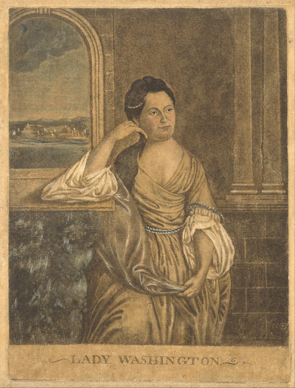 Lady Washington af Attributed to Samuel Blyth