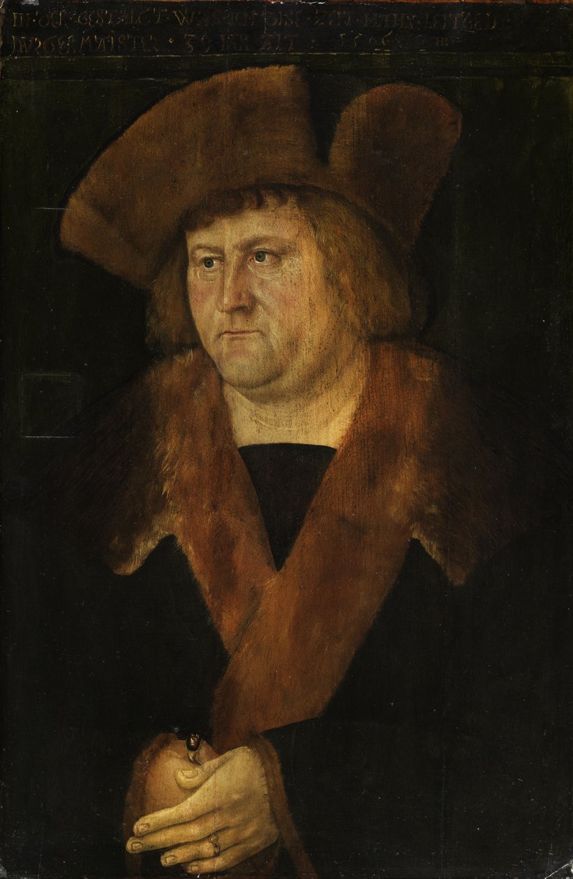 Brosamer (attr) Portræt af borgmester Hans Leitgeb 1506 af Attributed to Hans Brosamer