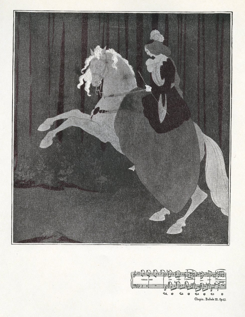 Chopin, Ballade III. Op.47 af Aubrey Beardsley