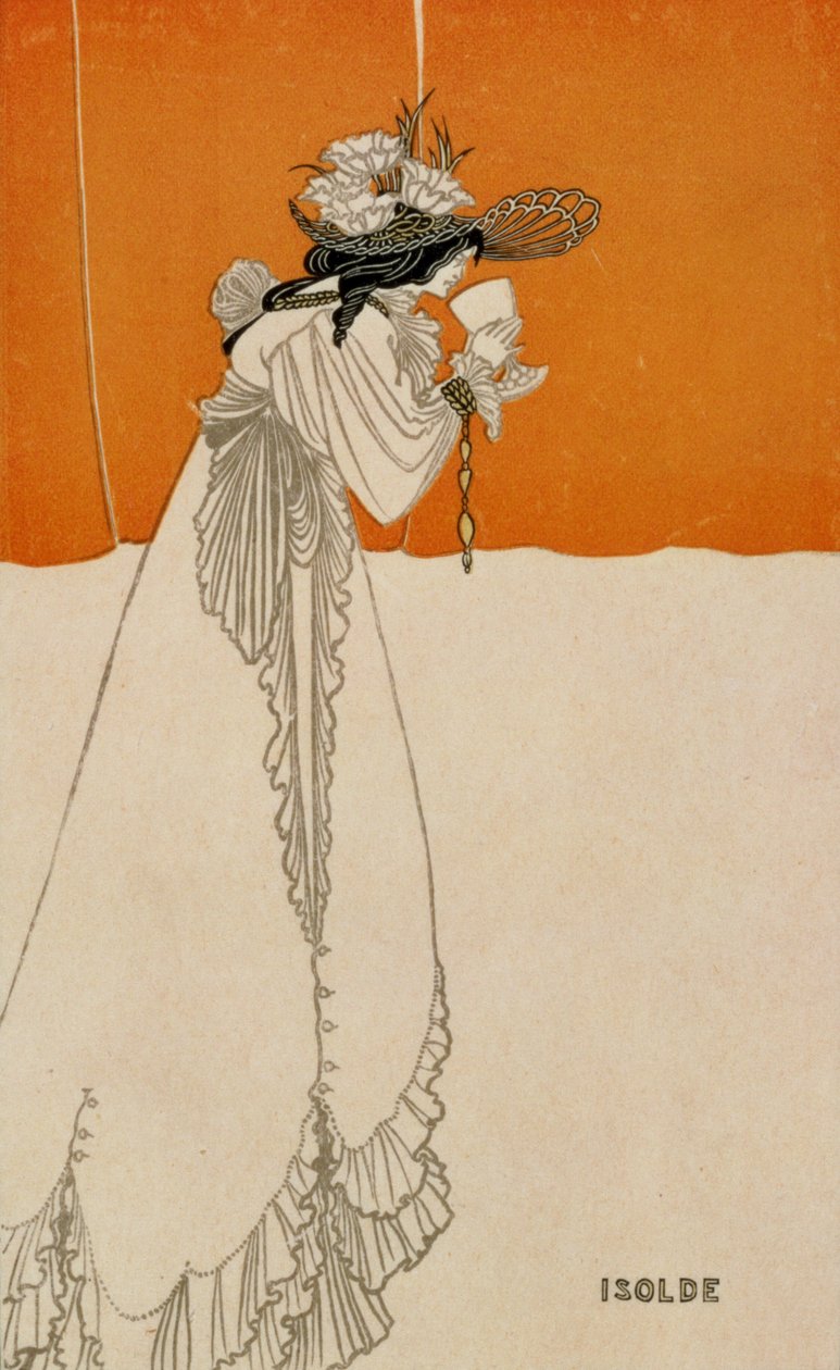 Isolde, illustration fra The Studio, 1895 af Aubrey Beardsley