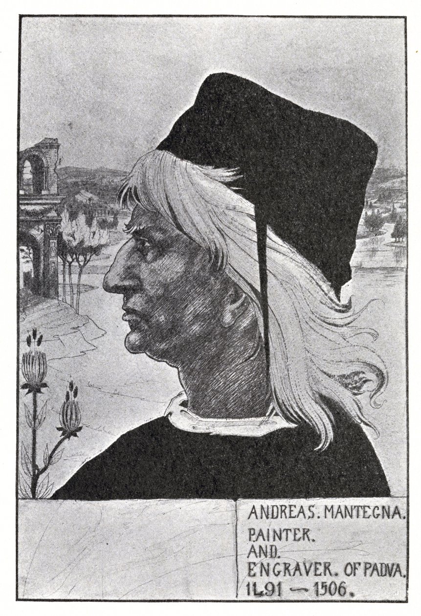 Portræt af Mantegna, 1899 af Aubrey Beardsley