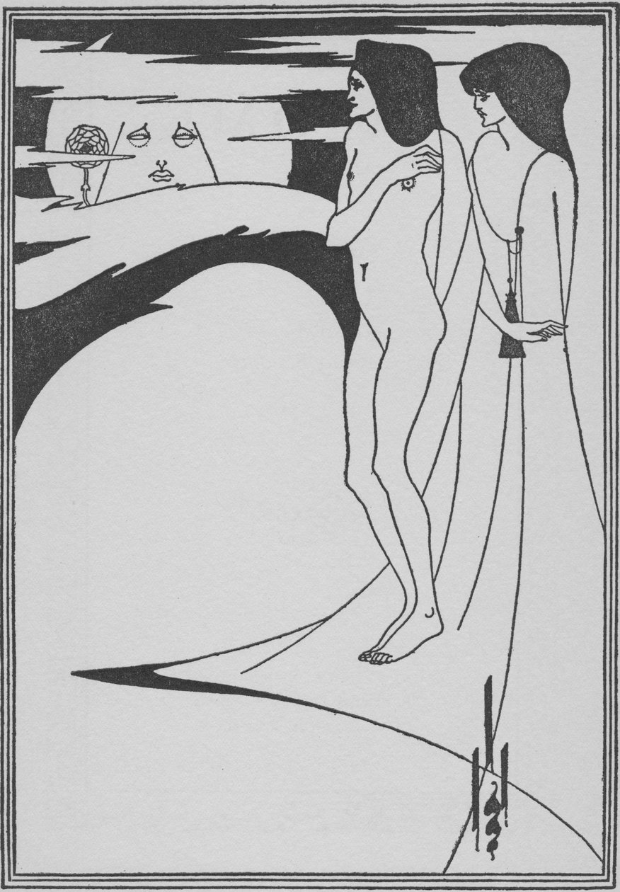 Kvinde i månen, 1896 af Aubrey Beardsley