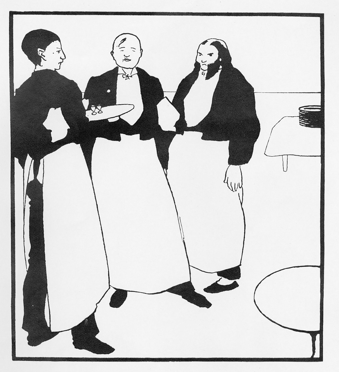 Garcons de Cafe, illustration fra 