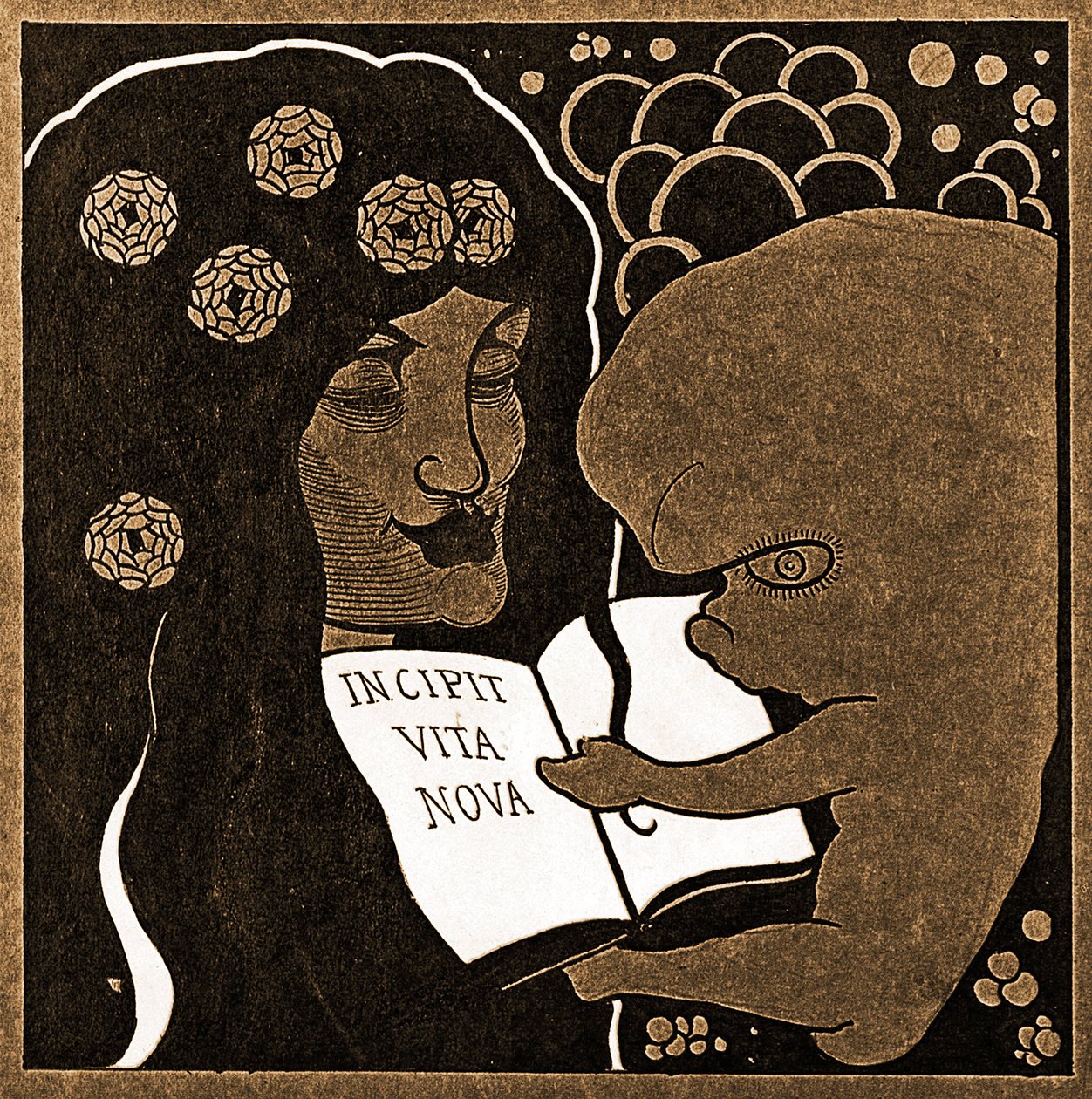 Incipit Vita Nova: Her begynder et nyt liv, 1893 af Aubrey Beardsley