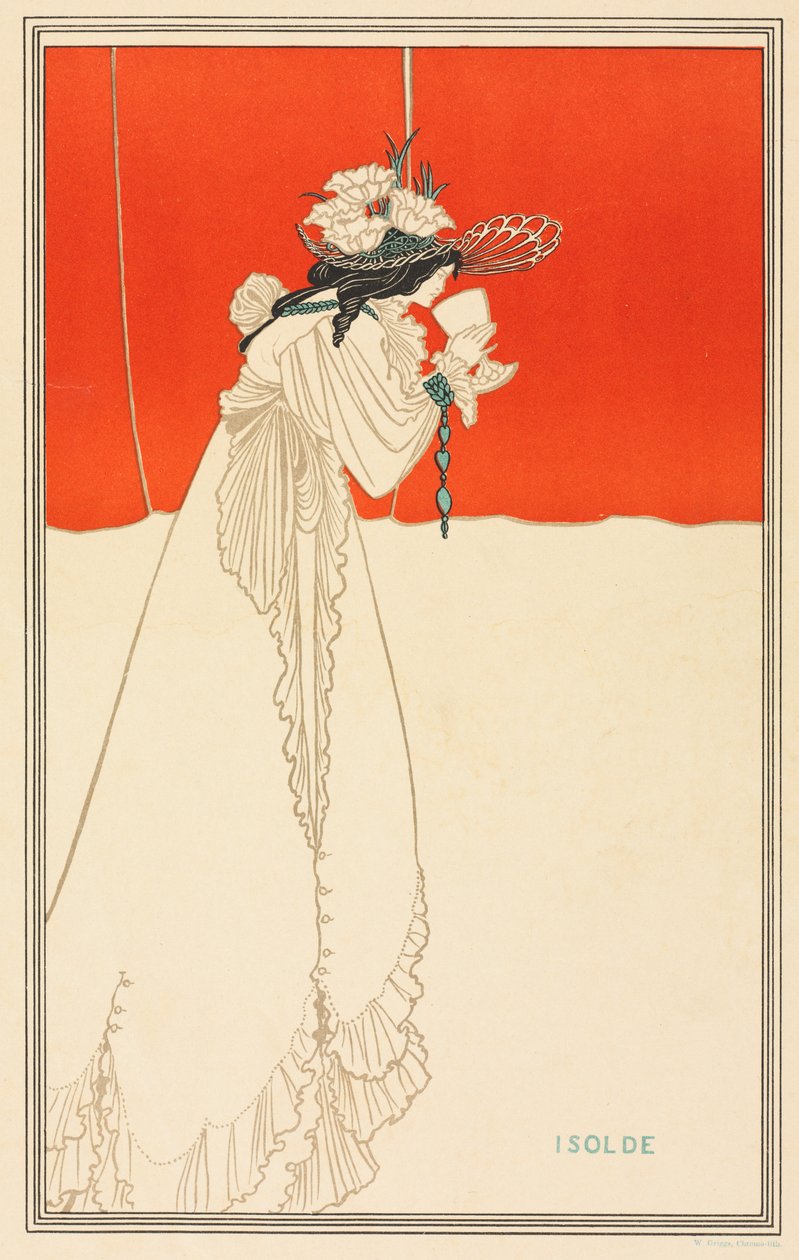 Isolde, 1895. af Aubrey Beardsley