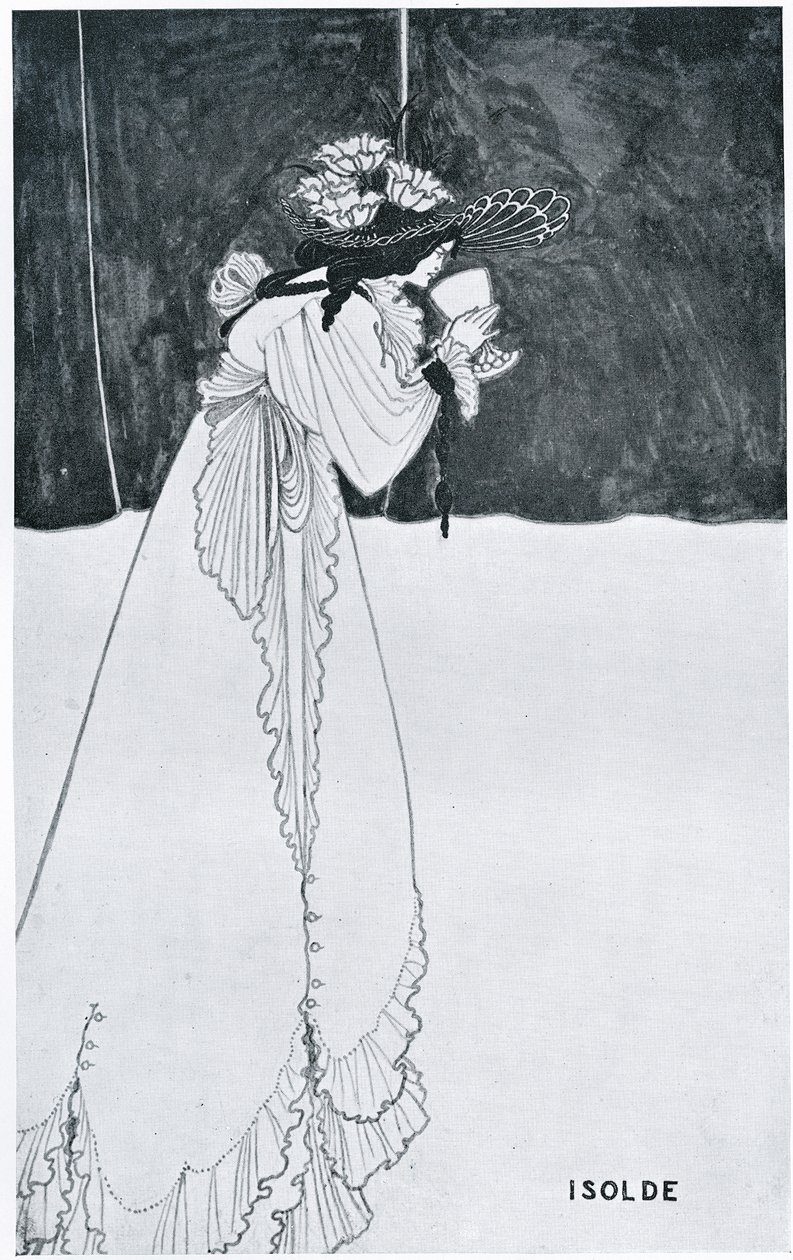 Isolde drikker giften af Aubrey Beardsley