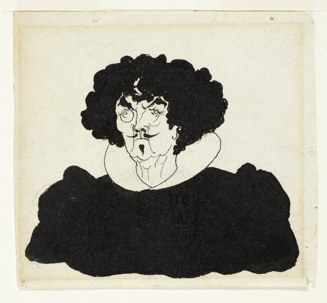 Portræt af Whistler i spansk kostume fra det 17. århundrede af Aubrey Beardsley