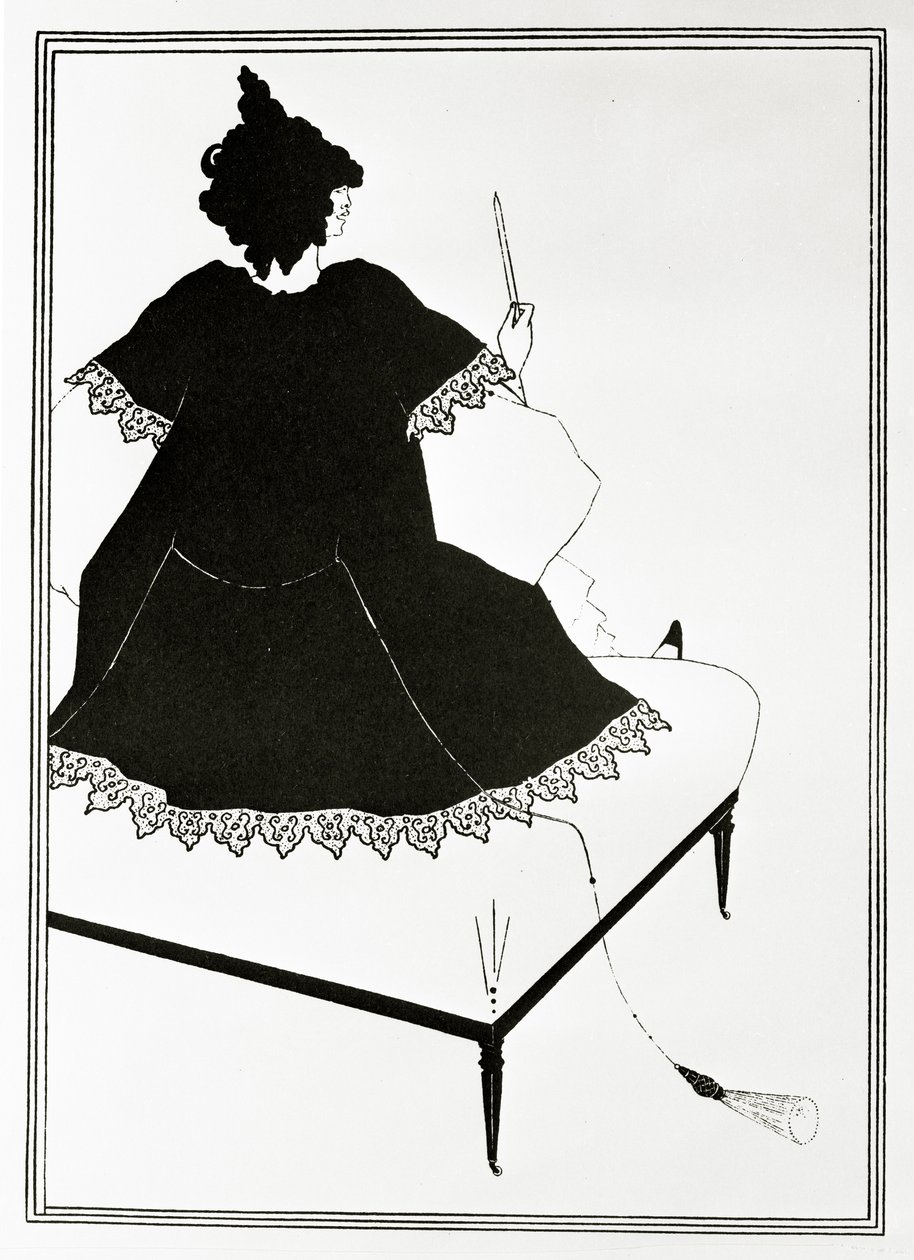 Salome Maitresse dorchestre, eller kvinden med dildoen, ca.1894 af Aubrey Beardsley