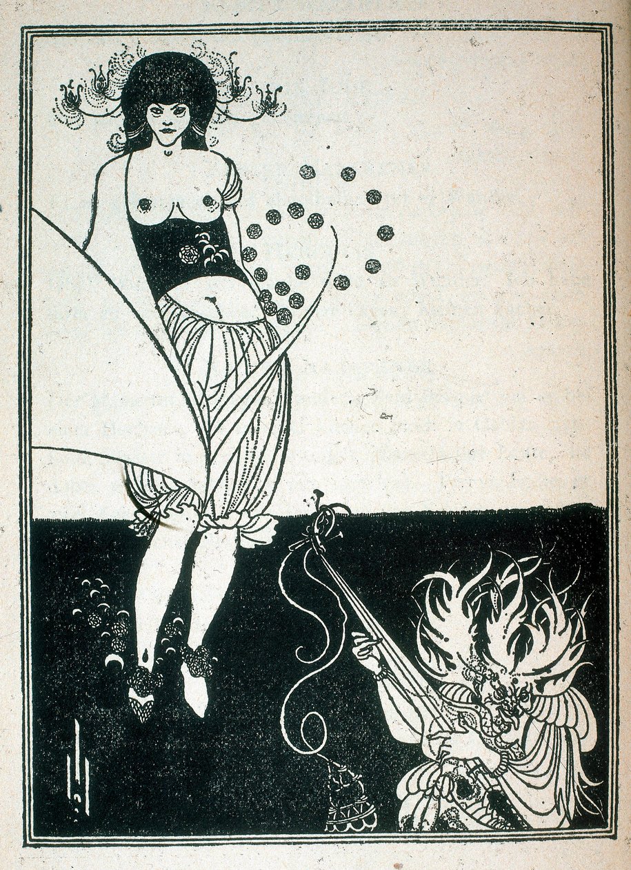 Salome, illustration af stykket skrevet af Oscar Wilde af Aubrey Beardsley