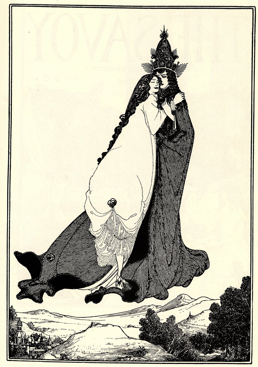 Sankt Rose af Limas himmelfart af Aubrey Beardsley