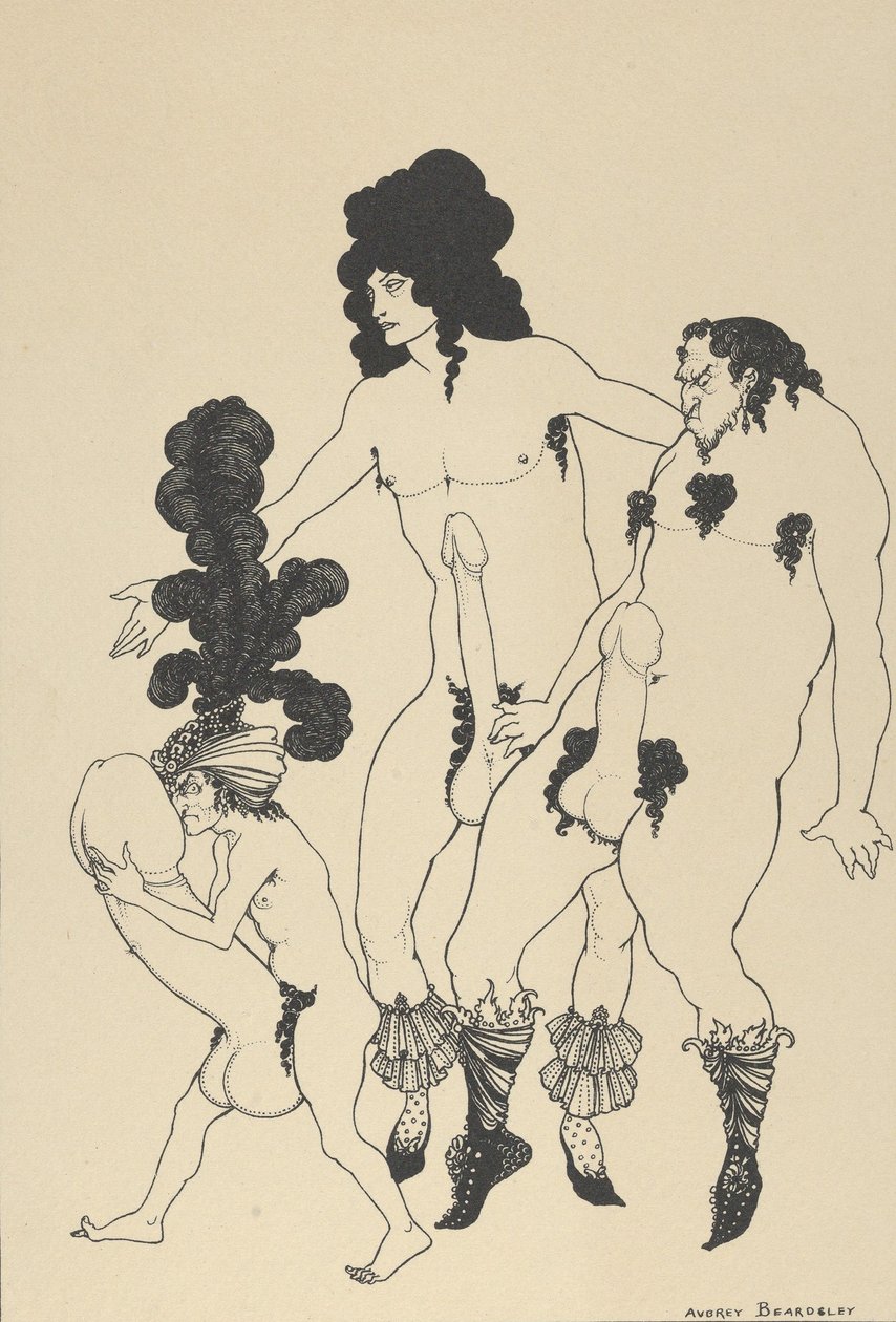 De Lacedemoniske Ambassadører, til Lysistrata of Aristophanes, ca. 1926. af Aubrey Beardsley
