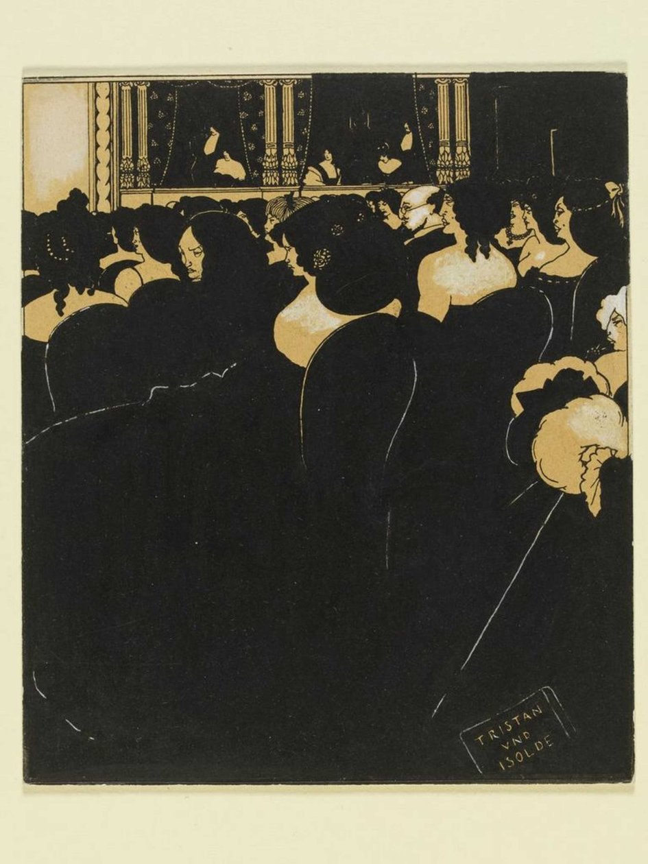 Wagneritterne, 1894. af Aubrey Beardsley