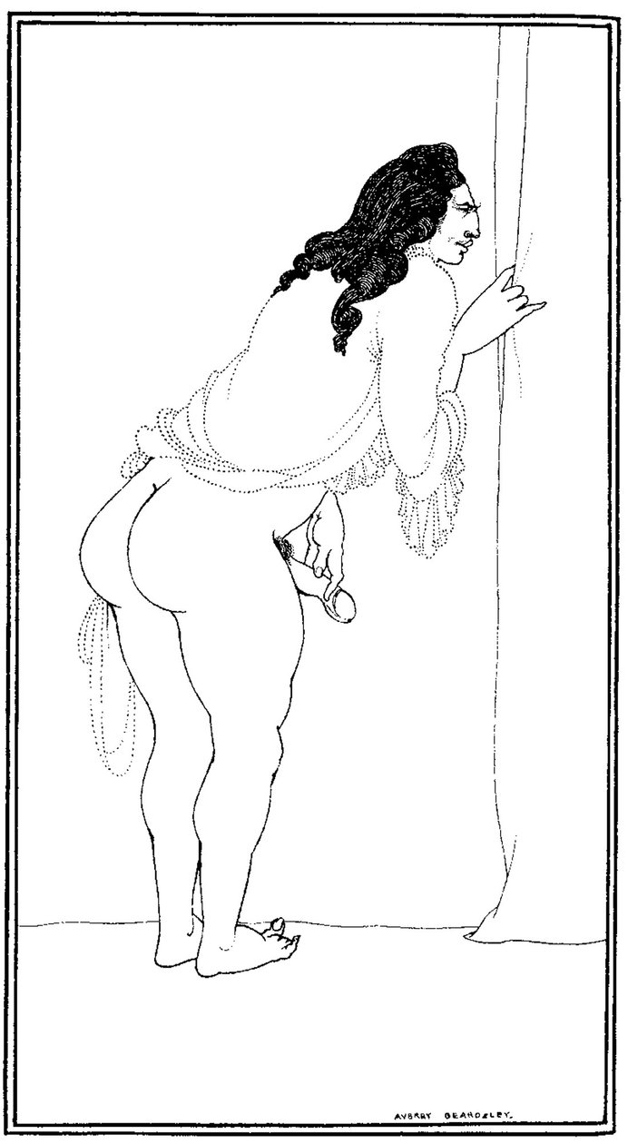 Den utålmodige ægteskabsbryder, 1897 af Aubrey Beardsley