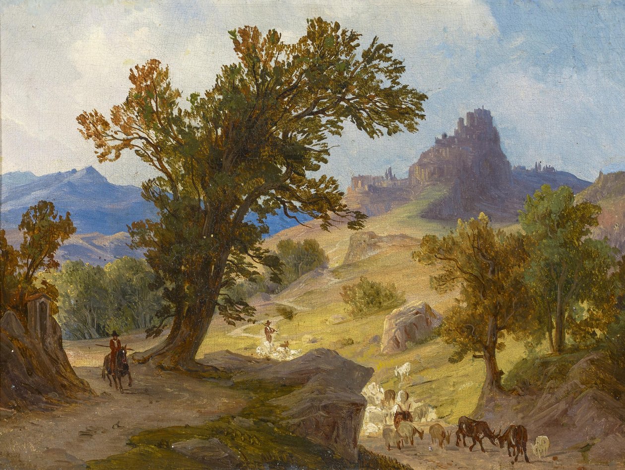 Hyrder under Cervara i Latium af August Ahlborn