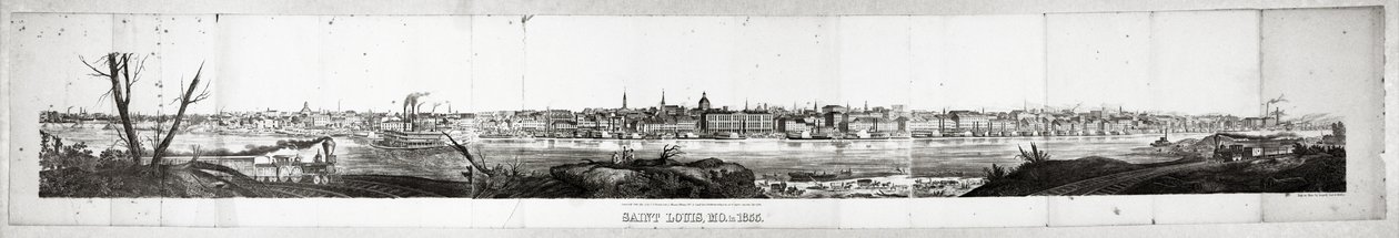 Saint Louis, MO. I 1855 af August Gast and Company