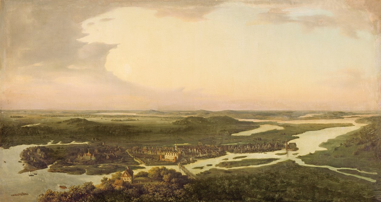 Udsigt over Potsdam i det 17. århundrede, 1851 af August Kopisch