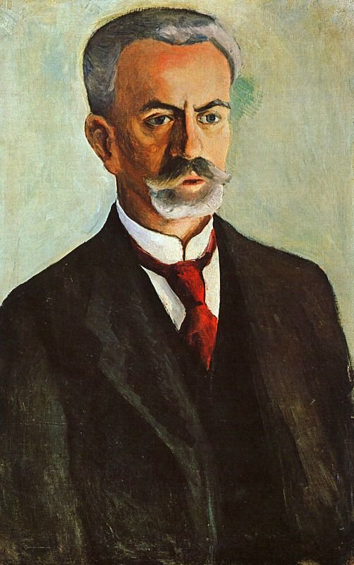 Portræt af Bernhard Koehler af August Macke