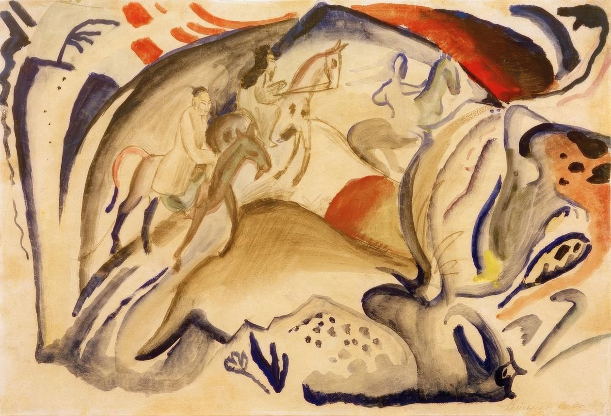 Kinesiske ryttere af August Macke