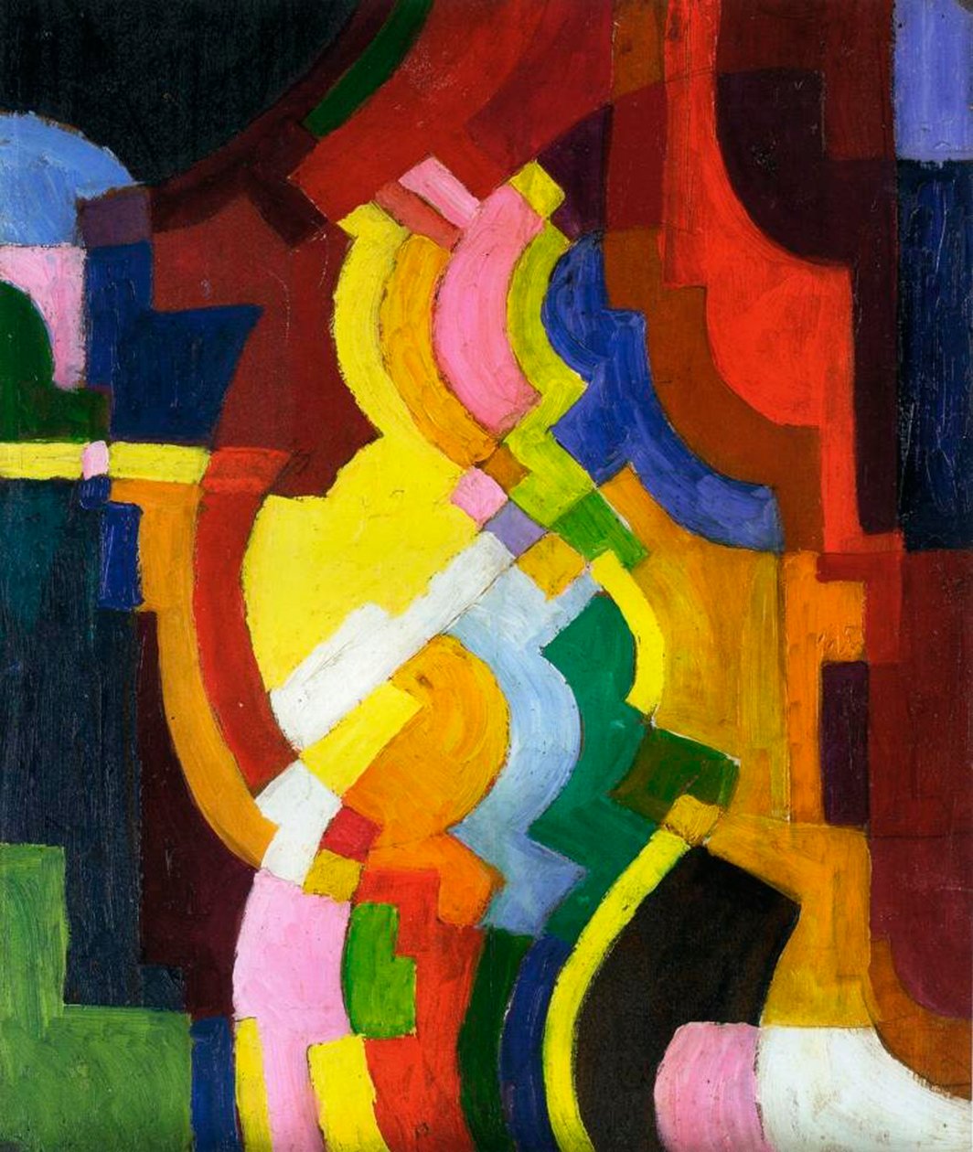 Farvede Former III, 1913 af August Macke