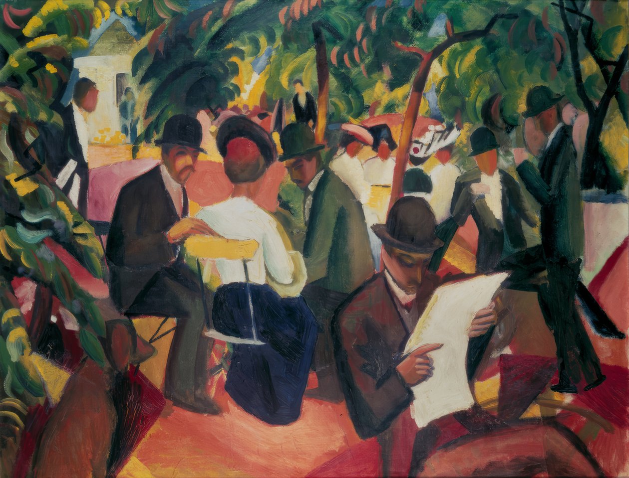 Gartenrestaurant af August Macke