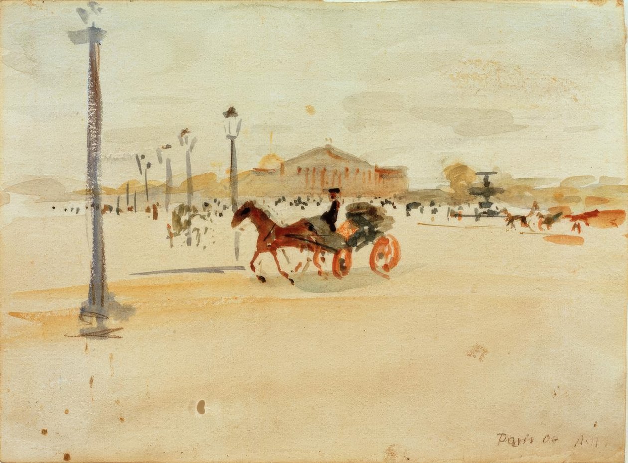 Place de la Concorde i Paris af August Macke